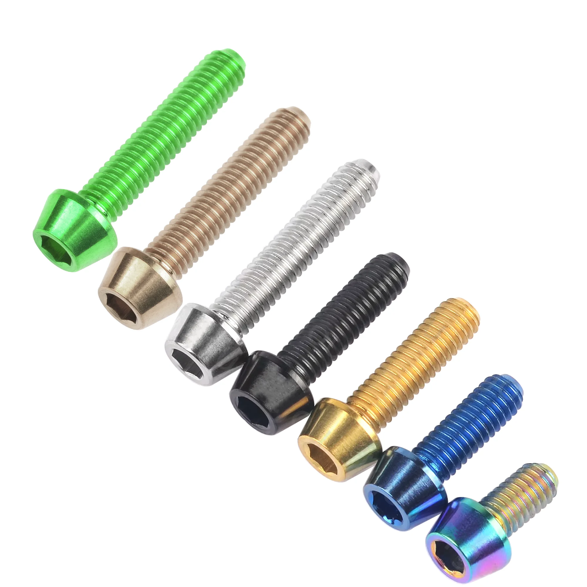 AliExpress Tgou Titanium Bolt M4x8/10/12/15/20mm Allen Key Taper Head Bolt Screw for Bicycle 1pcs