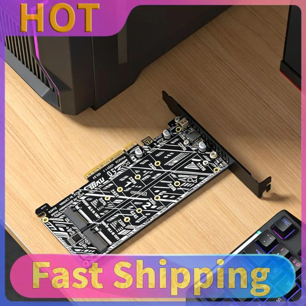 

PCIE To NVME Drive Expansion Card Tools Included M-Key 2230/2242/2260/2280/22110 SSD NVMe PCIe Card for Data Movement