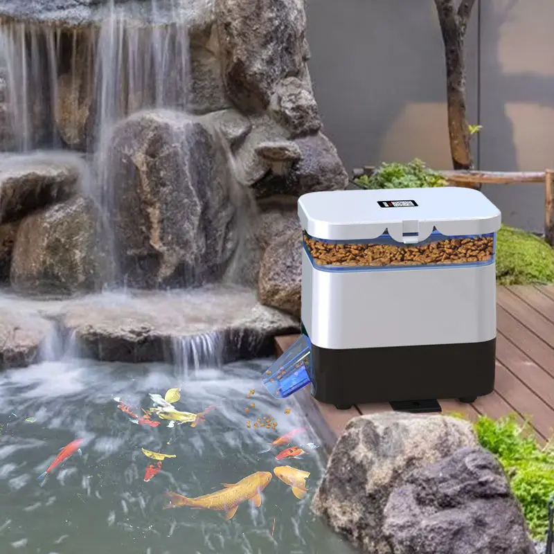 

Outdoor automatic intelligent fish feeder