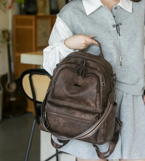 Designer Women's Backpack Purse Multipurpose Design Convertible Satchel Handbags Shoulder Bag Arge Backpack Fashion Travel Bag