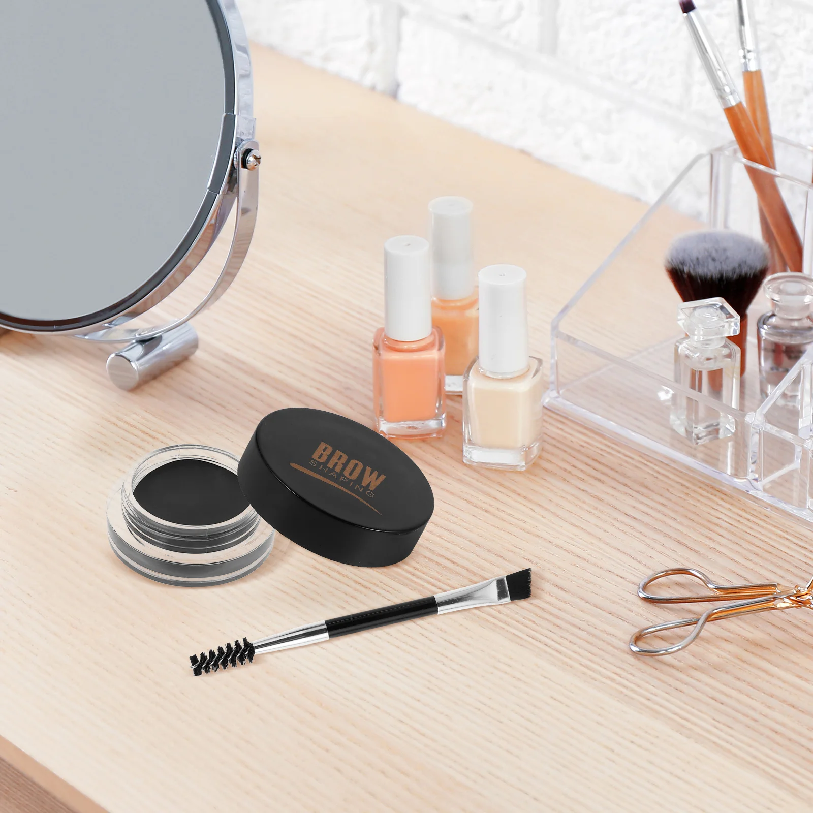 Wenkbrauwgel Waterdicht Zwart Langdurige Brow Shaper Wax Make-up Gel Wenkbrauw Wax Brow Hair Gel,