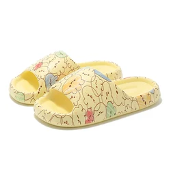 2024 Summer Slippers Bathroom Platform Non-Slip Home Rabbit Cartoon Flip Flops Beach Women Slipper Sandals Slides Indoor Outdoor