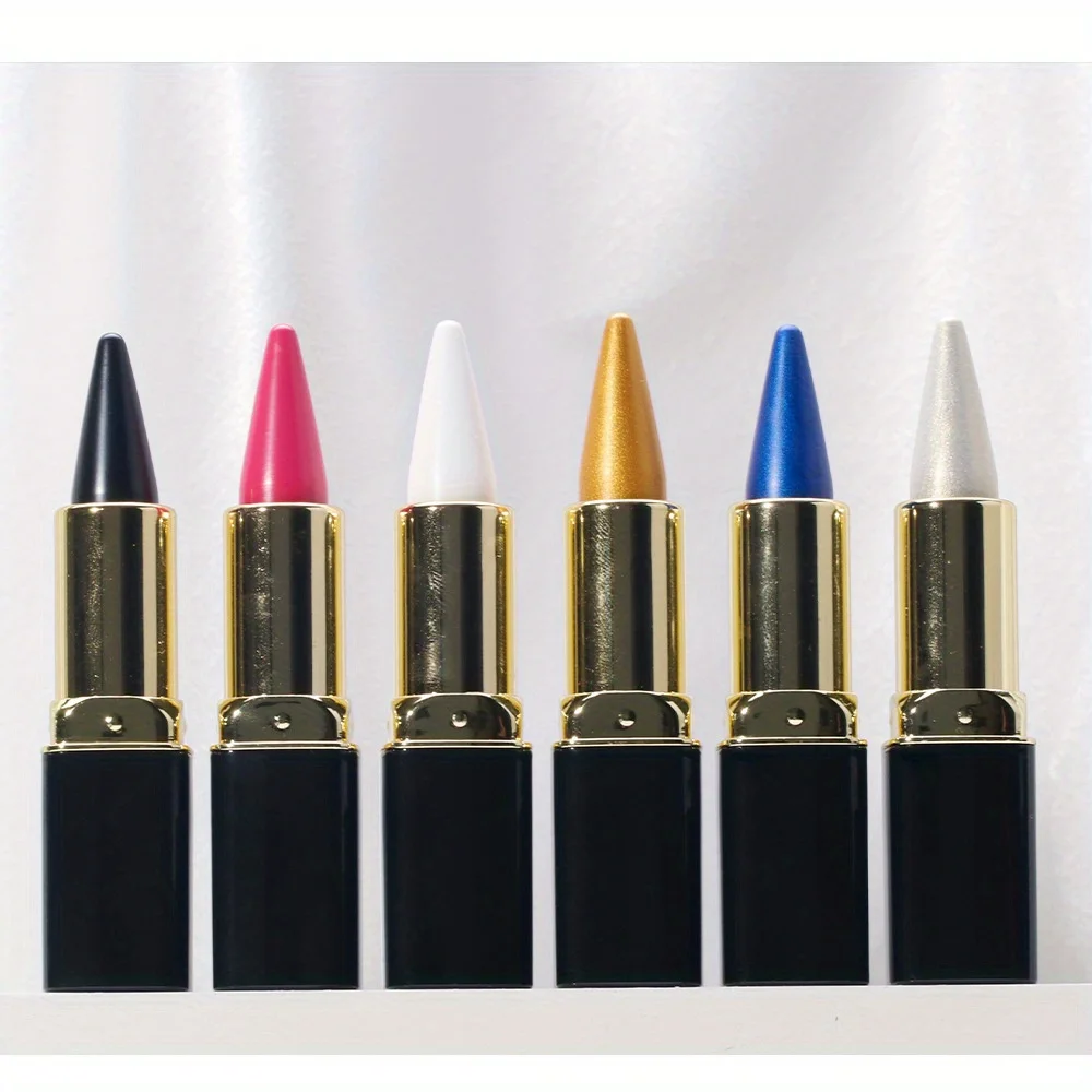 كحل مقاوم للماء كريم القلم 6 قطعة/المجموعة ماتي التجفيف السريع سموكي العين اينر عصا ملونة كحل قلم رصاص ماكياج مستحضرات التجميل كيت