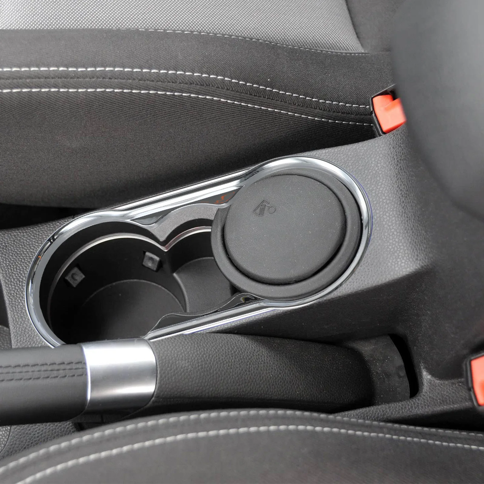For Fiesta MK7 2009-2013 Fiesta MK7 Accessory ABS Cup Holder Cover Driving Beverage Holder Stylish Silver Finish