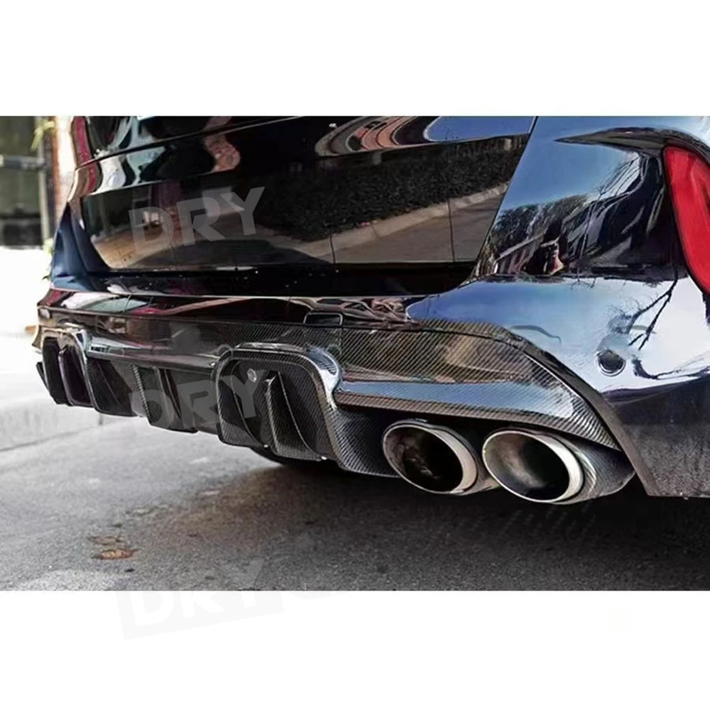 ألياف الكربون M نمط المصد الخلفي الشفاه الناشر لسيارات BMW F95 X5M F96 X6M 2020-2024 الناشر الخلفي الذقن الجسم أطقم FRP اكسسوارات