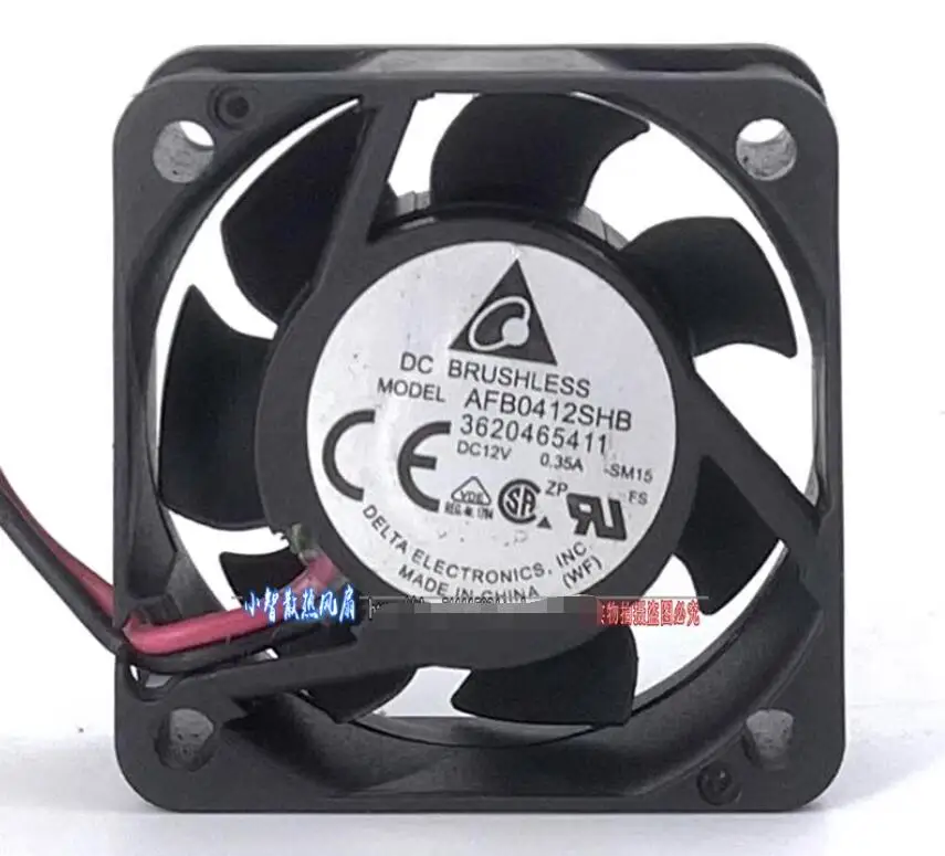 Delta Electronics Fan DC 12V 0,35 A 40x40x15mm kipas pendingin Server 2-kawat