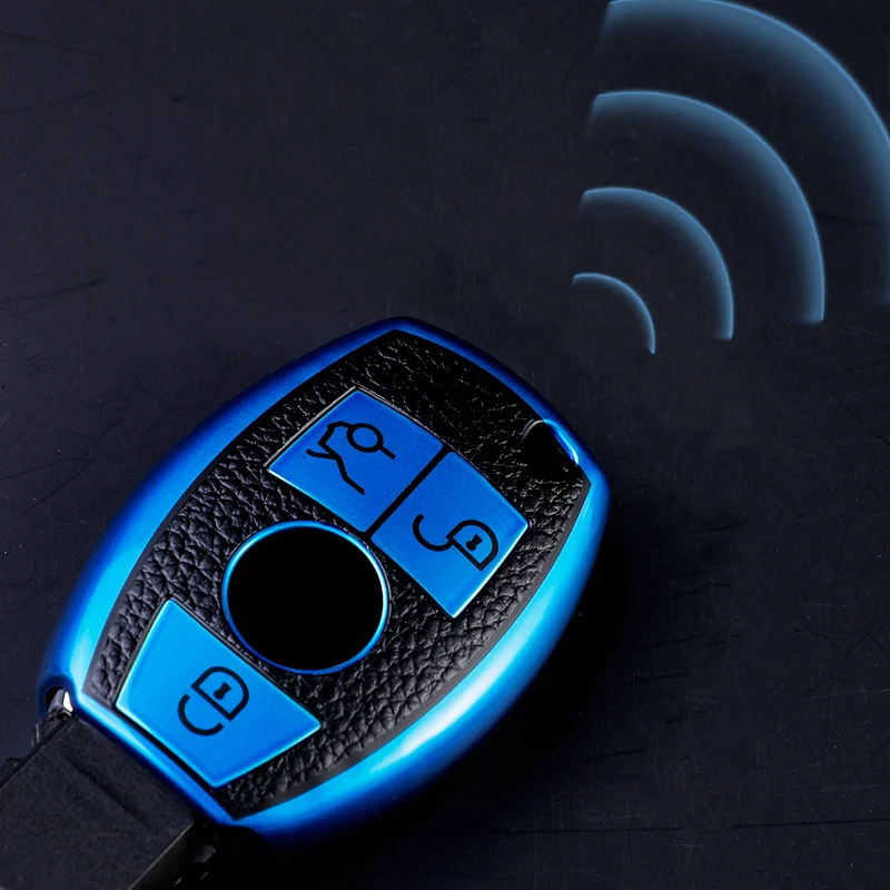 For Mercedes Benz A B C E GL S GLA GLK CLS Class AMG W204 W205 W212 W463 W176 Car Smart Key Case Cover Shell Bag Keychain