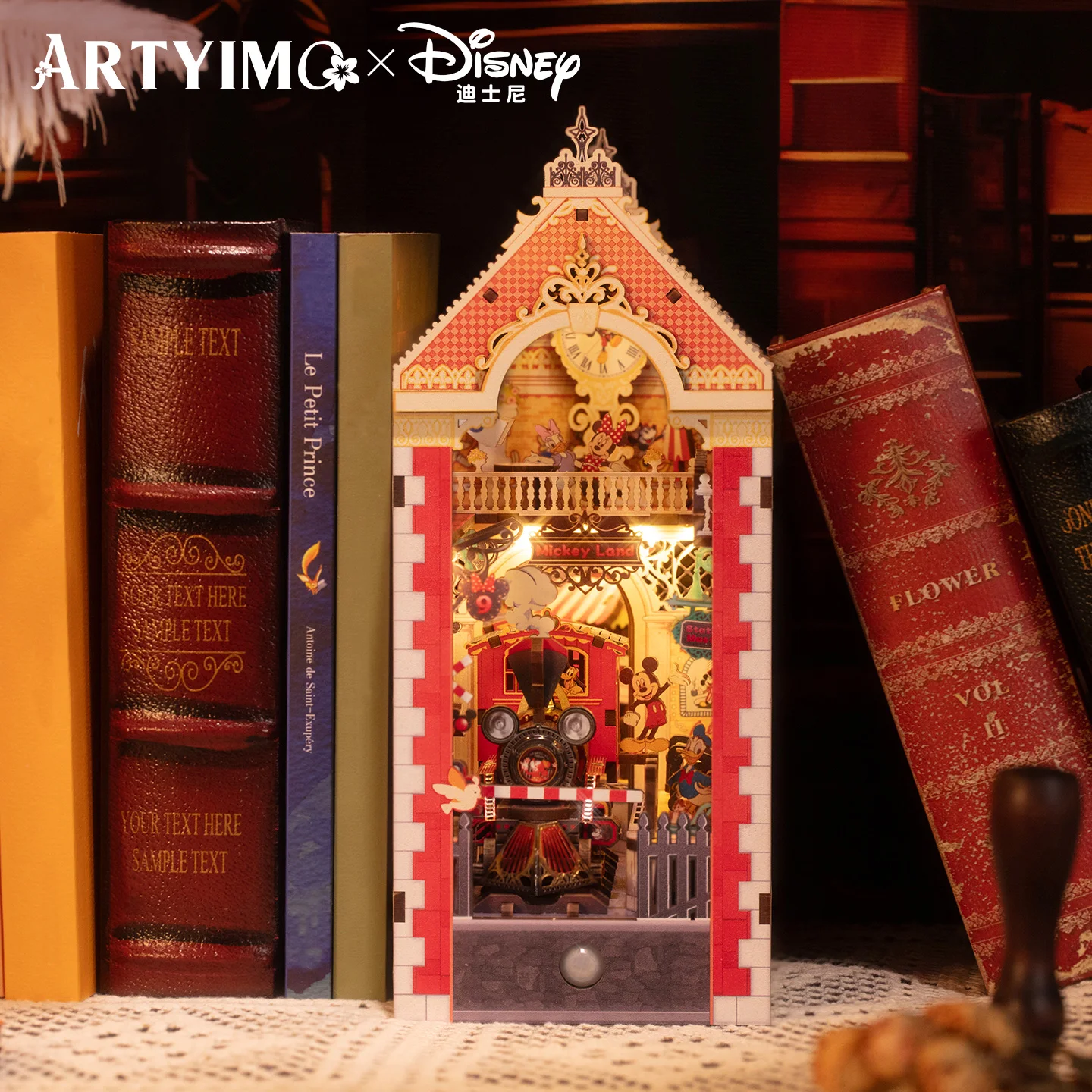 mu-serre-livres-mickey-puzzle-en-metal-3d-kit-de-montage-a-faire-soi-meme-casse-tete-decoration-de-bureau-cadeau-d'anniversaire-de-noel-ou-d'halloween-objet-de-collection