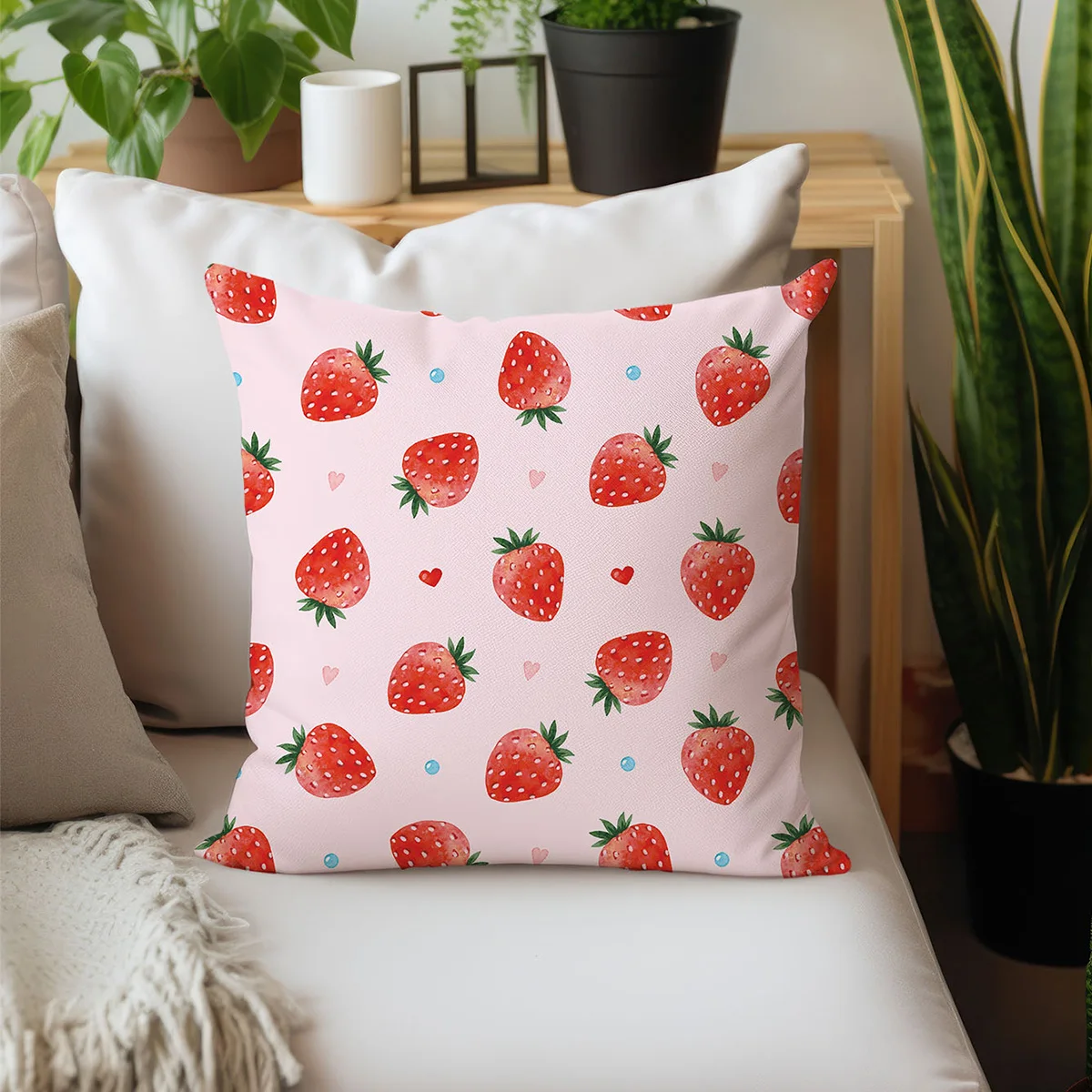 Fruit Pillowcase Summer Fruit Theme Birthday Party Decorations Kids Favors Gifts Pillow Cover Baby Shower Supplies Wedding Decor