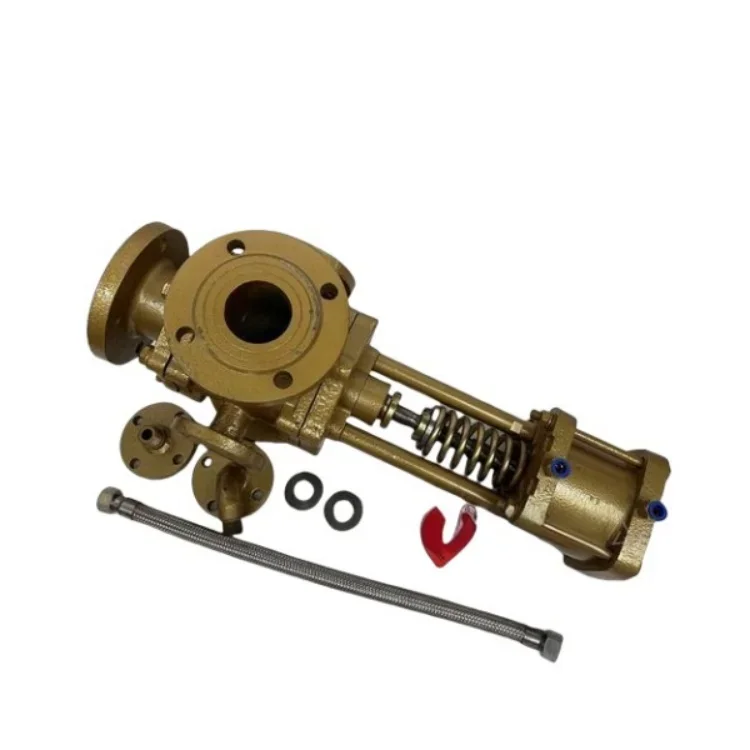 The pneumatic three-way valve is suitable for use with asphalt pumps.