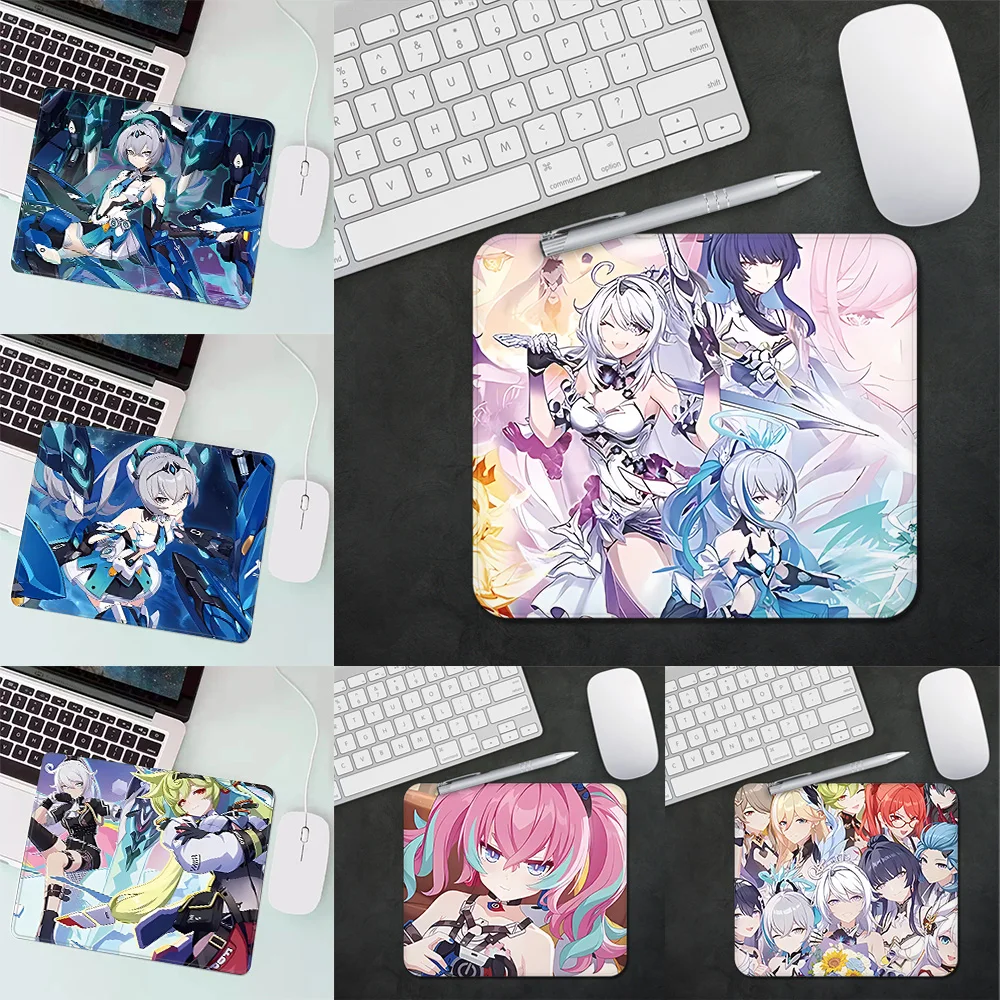 

Cartoon Honkai Impact 3rd Gaming Mouse Pad XS Small Mousepad For PC Gamer Desktop Decoration Office Mouse Mat Deskmat Rug