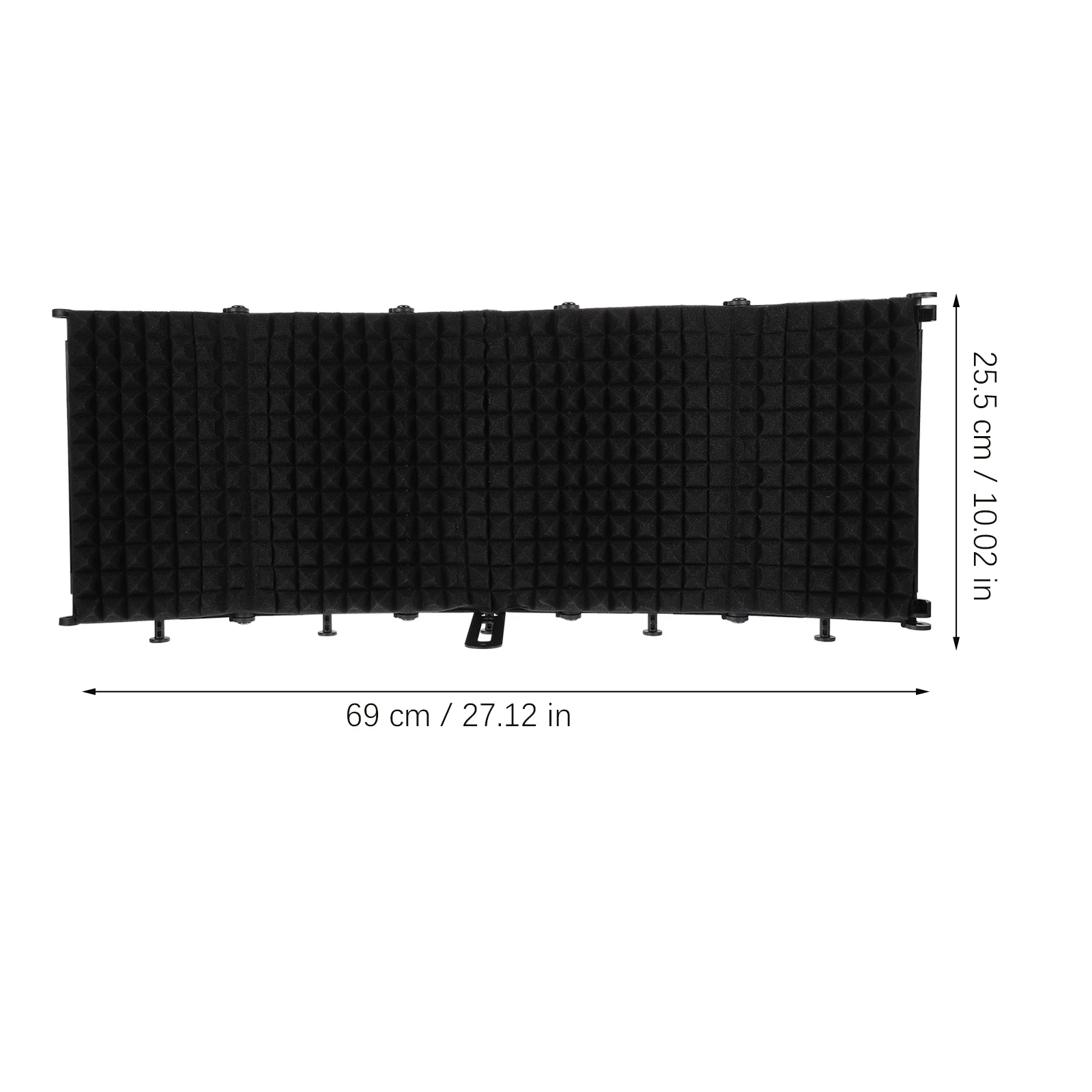 

1Set Five-Door Microphone Soundproof Guard Foldable ABS Eva Noise Absorbing Shield for Clear Vocal Recording Mic Cover