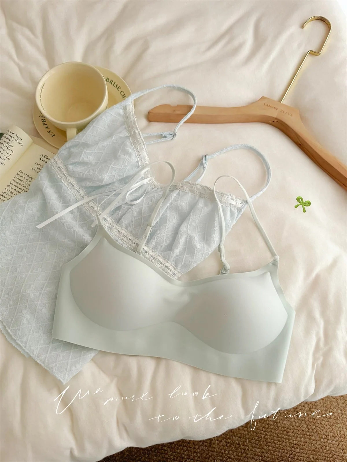 Nahtloser, unsichtbarer, dünner Träger-BH mit tiefem Ausschnitt für Damen – Sommerliche, dünne, formgebende, Anti-Sagging-Unterwäsche – Detail 13