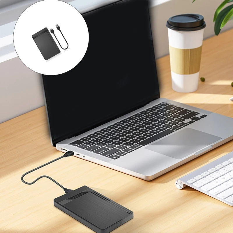 

Plugs and Play 5Gbps 2.5" HDD Enclosure USB3.0 Aluminum Shell For Rapid Data Transfer Between Devices