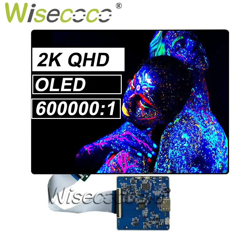 

Wisecoco 8 Inch OLED Display 2K QHD 2480x1860 IPS Amoled Screen 450 Nits Brightness MIPI AM-OLED Screen Display Panel