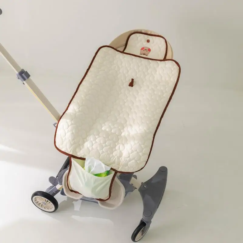 Portable Baby Diaper Change Pad Foldable Waterproof Cute Bear Bunny Newborn Padding for Crib Stroller Multi-Function Diaper Pad