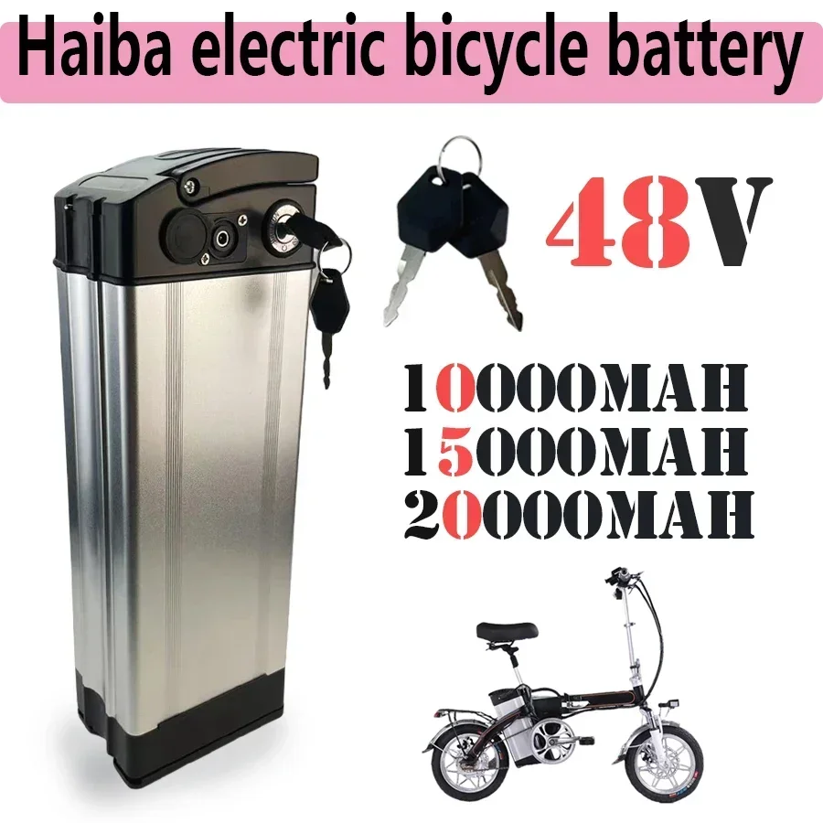 

100% New 48V 10000MAH 15000mAh 20000MAH large capacity foldable electric bicycle battery pack universal detachable