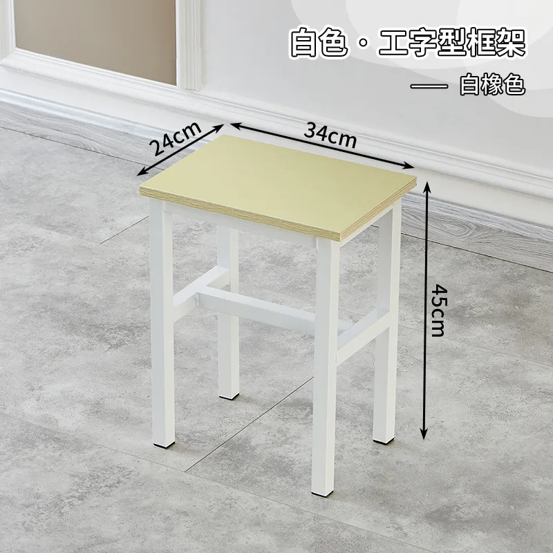 04216 High stool stool simple chair thickened dormitory simple square stool dining stool