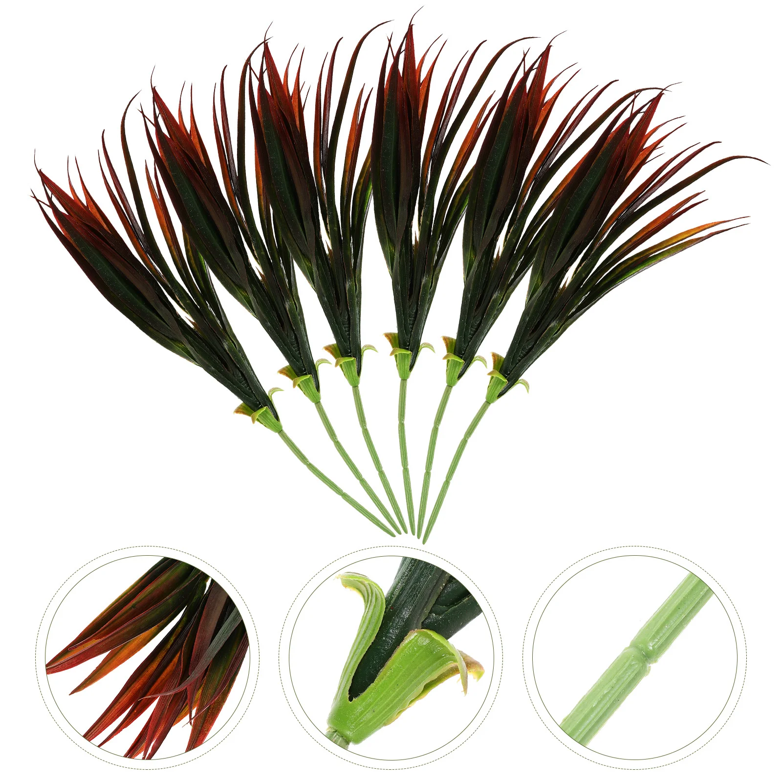 

6pcs Artificial Plant Stems Fake Branches For Vase Decor Home Garden Decoration Simulation Bush Faux Greenery Wedding Party