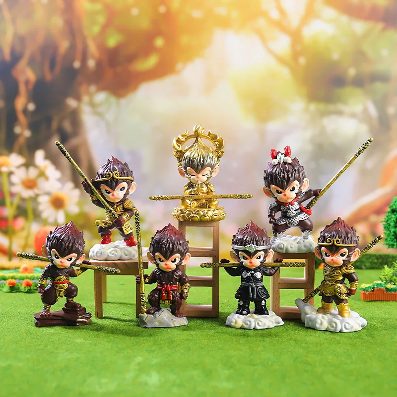 

BLACK MYTH WUKONG 2025 Новая милая слепая коробка Monkey King Gold Pool Elder Tiger Vanguard Официальный набор коллекционных фигурок в стиле аниме в подарок