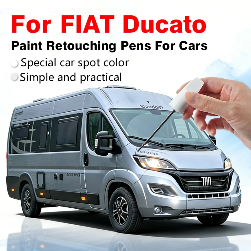 For FIAT Ducato Car Paint Repair Pen Restores Original Factory Paint Finish with Clear Coat Enhances Gloss Profondo Red White