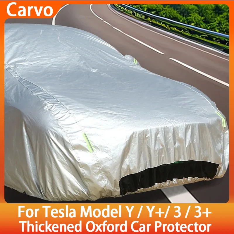 

Heavy Duty Full Exterior Car Cover for Tesla ModelY Juniper 2025&Model 3 2024 Outdoor All-Weather Protection Snow Dust Resistant
