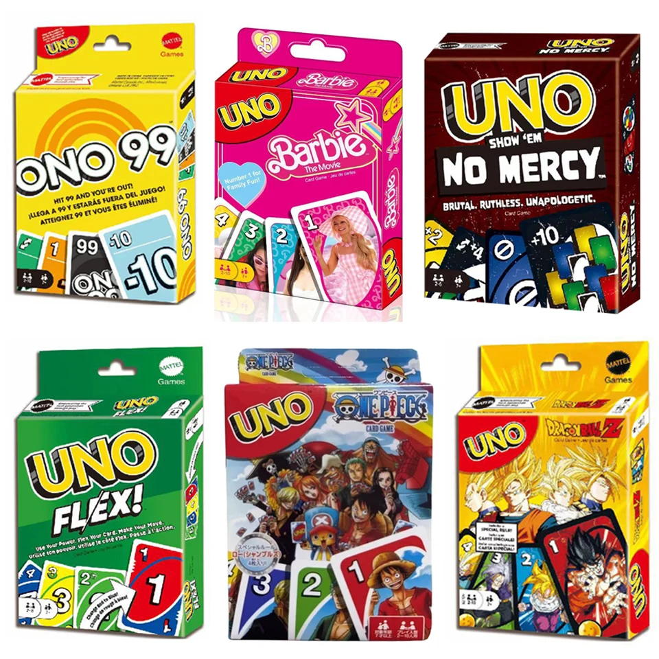 UNO FLIP! Games Family Funny Entertainment Board Game Fun Playing Cards Kids Toys Gift Box uno Card Game Children birthday gifts