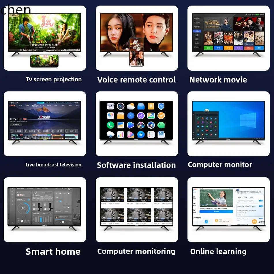 تلفزيون HXL Ace 4K Home LCD ذكي ذو لوحة مسطحة