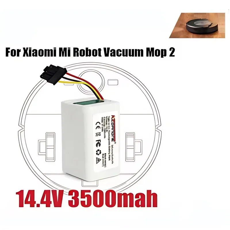 

Новая батарея 14.4V 2600mAh/4000mAh N011-4S1P для робота-пылесоса Xiaomi Mi Robot Vacuum Mop 2 Lite MJSTL