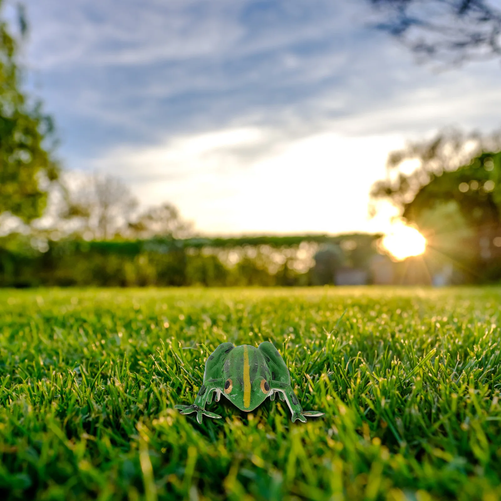 

Frog Statue Cute Figurines Animal Figures Statues Iron Wire Craft Models