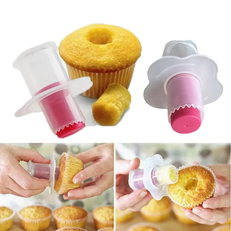 Kitchen Cake Tools Cupcake Muffin Cake Corer Plunger Cutter Pasty Decorating Divider Mould