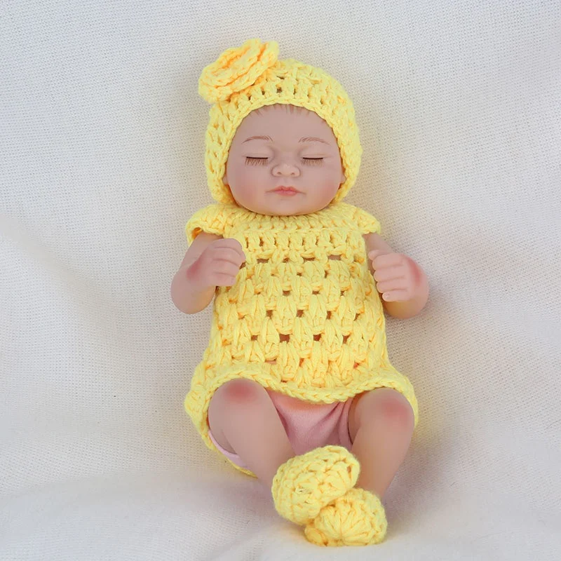 

Reborn Baby Doll 28cm Realistic Girl Dolls Mini Silicone Full Body Newborn Baby Doll Children Girls Gift Dolls