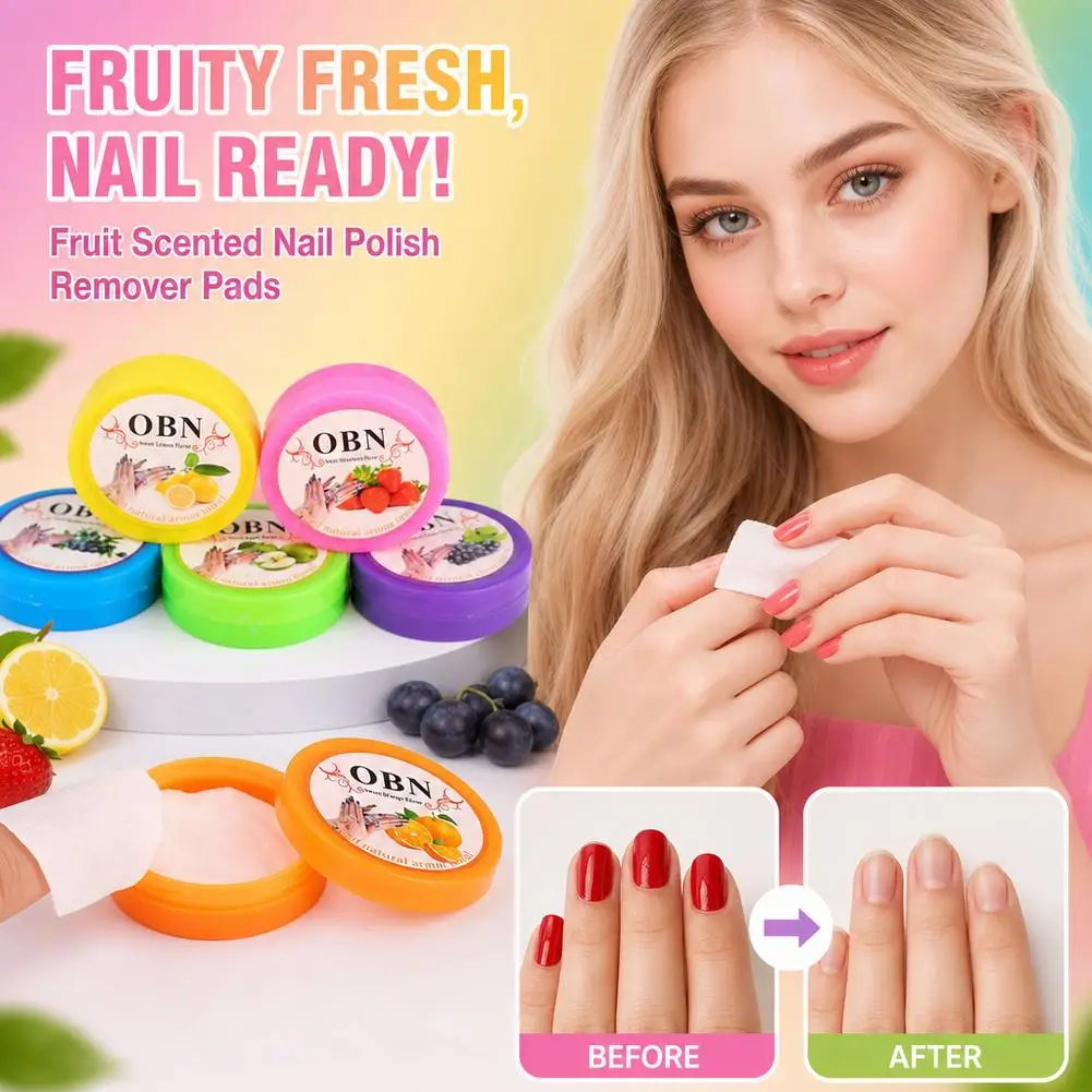 1/2/3Boxes Nail Removal Towel Wipe Manicure Fruit Scented Towel Lint-free Wet Wipes Nail Art Clean Cotton Paper For Beauty Salon