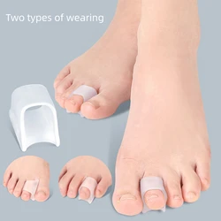 1Pair Silicone Foot Care Tools Gel Hammer Overlapping Toe Valgus Protector Corrector Separators Bunions Pain Relief Orthopedic