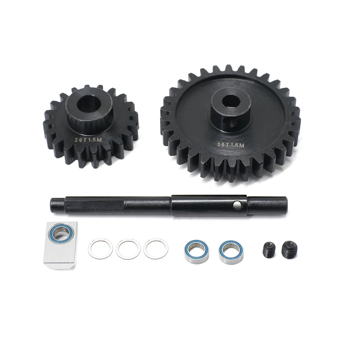 Suitable for Traxxas 1/5 X-MAXX XRT Hardening 1.5M Steel Teeth 20T+30T Big Teeth+Motor Teeth Kit.