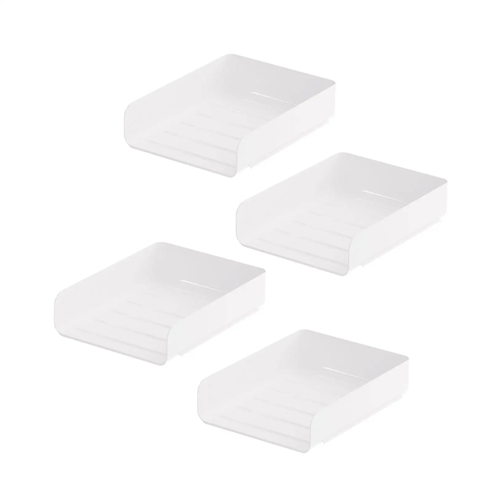 4Pcs Letter Paper Tray Organization and Storage Paper Sorter Rack for Office