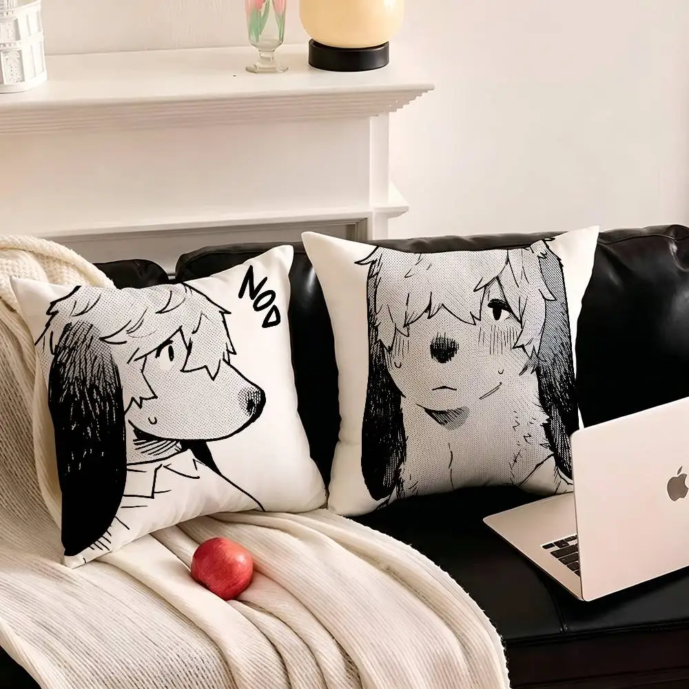 1pc Cartoon S-SMELL N-Nagabe Pillow Case Fashion Square Pillowcase Bedroom Sofa Room Ins Decoration Leisure