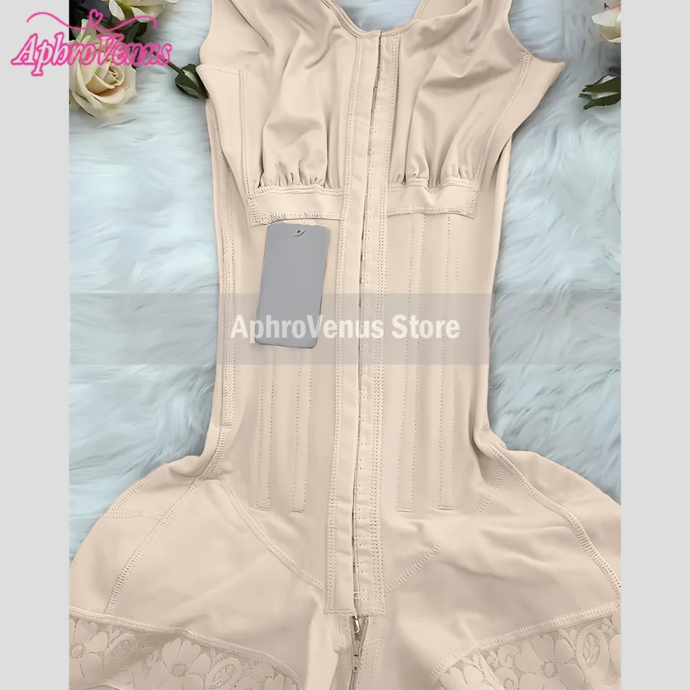 Fajas Colombianas Reductoras Guaine Dopo Il Parto Shapewear Body Vestibilità Aderente Controllo Addome Guaina ad Alta Compressione Taglie Forti