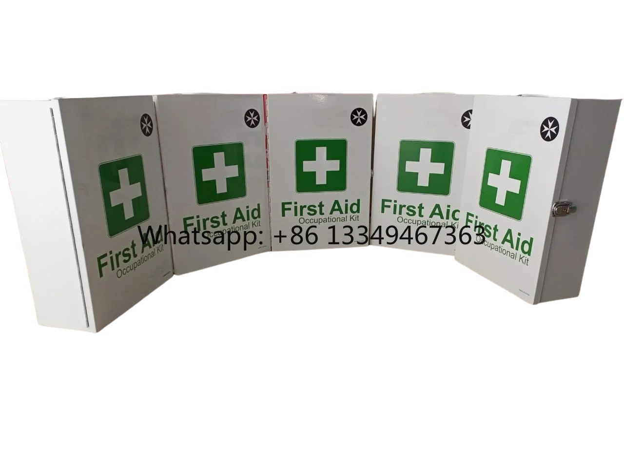 

Standard 383 Pieces Wall Mount Steel Lockable First Aid Cabinet with Medical Supplies for School, Workplace factory