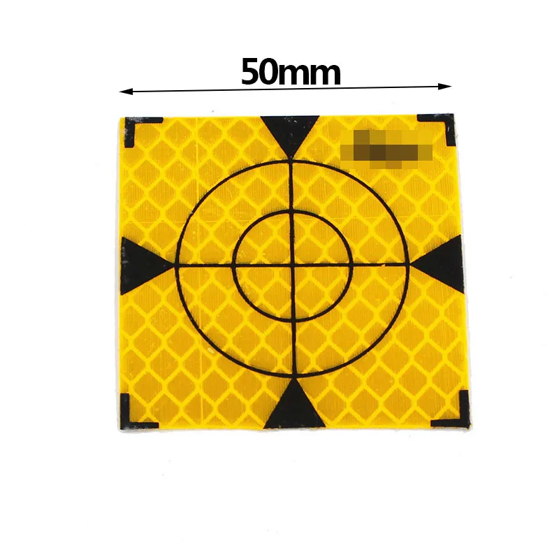 Gold Yellow Reflector Sheet Reflective Tape Target for Surveying and Mapping GPS Total Station 30/40/50/60mm 10Pcs/Lot