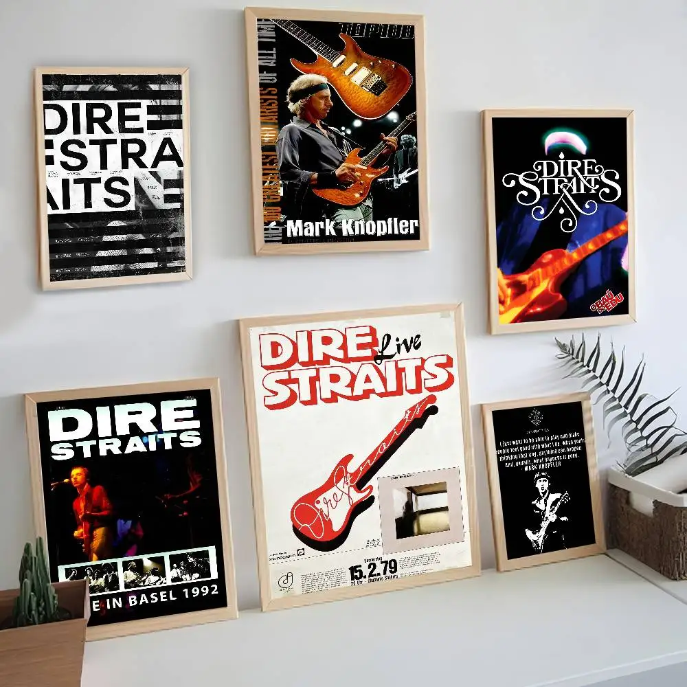 D-Dire S-Straits DIY Sticky Poster Fancy Wall Sticker for Living Room Bar Decoration Wall Decor
