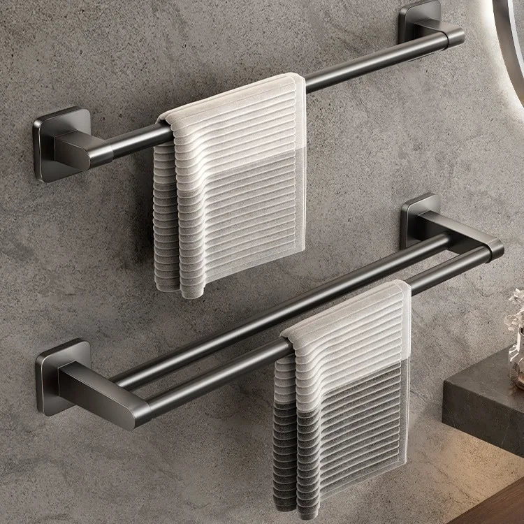 Badezimmer-Aufbewahrungsraum, Aluminium-Aufbewahrungsregal ohne Stanzen, Badezimmer-Handtuchhalter