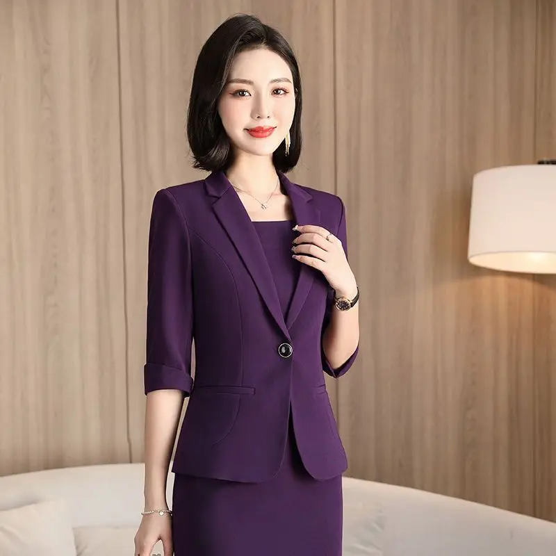 3-A84  Professional suits for women 2022 new spring and summer suits and skirts dr twce suits slim fit fashion formal work cl