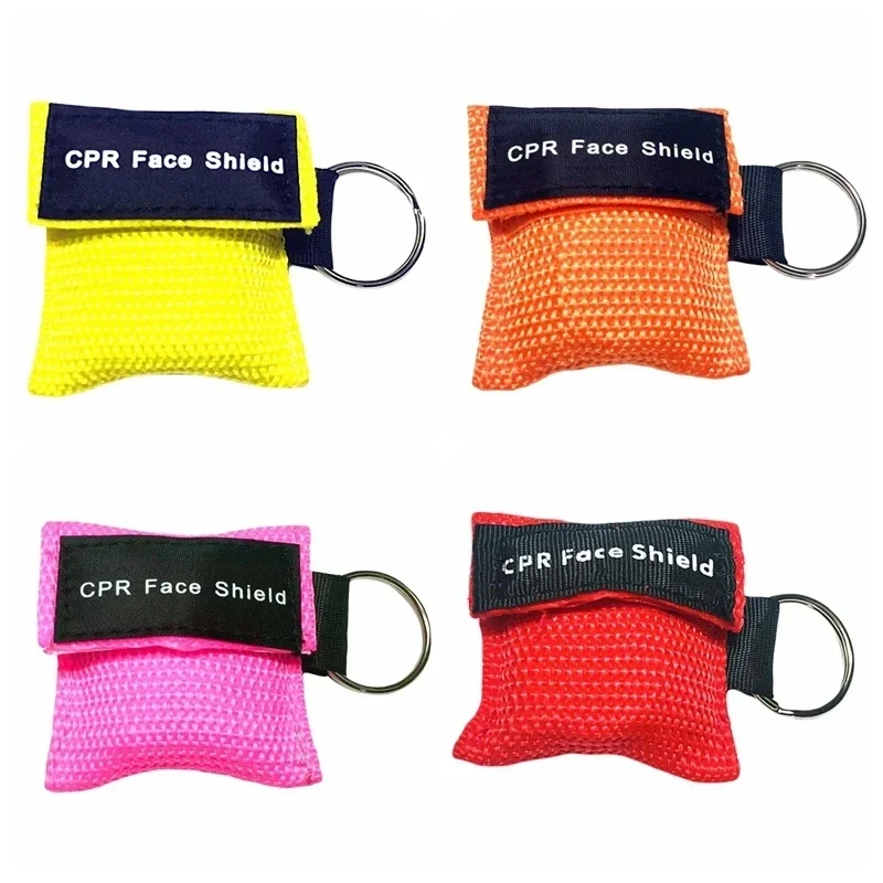 Key chain First Aid Emergency Face Shield CPR Mask Professional Outdoor Rescue Health Care Tools Jetting Resuscitator Mask