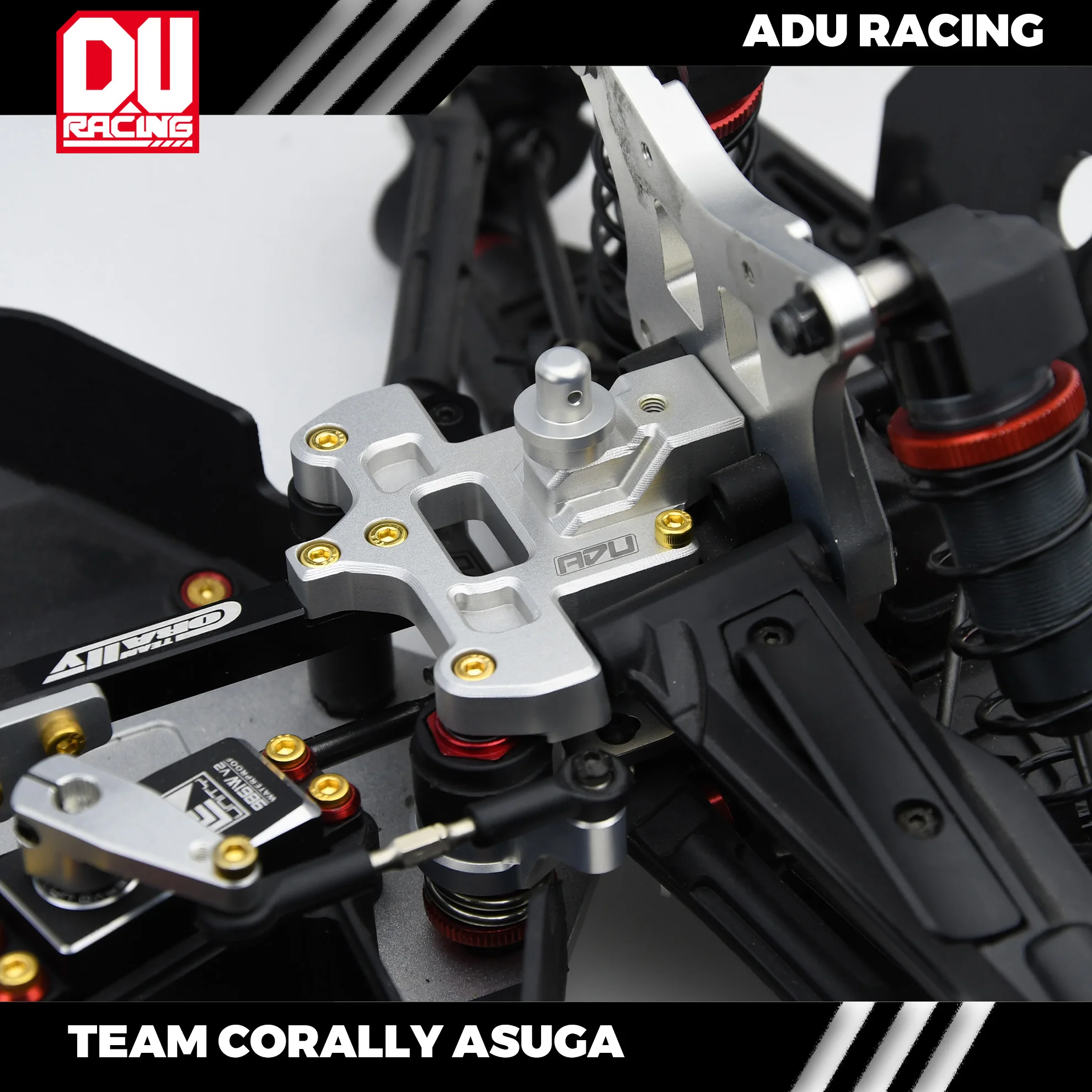 ADU RACING 7075-T6 ALU TOP PLATE UP ARM SUSPENSION FOR TEAM CORALLY ASUGA