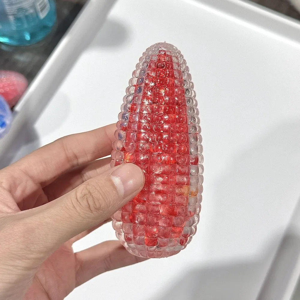 New Cute Colorful Slow Rising Pearls Pop It Super Soft Fidget Corn-Shaped Crystal Simulation Sticky Pearls for Anti Stress