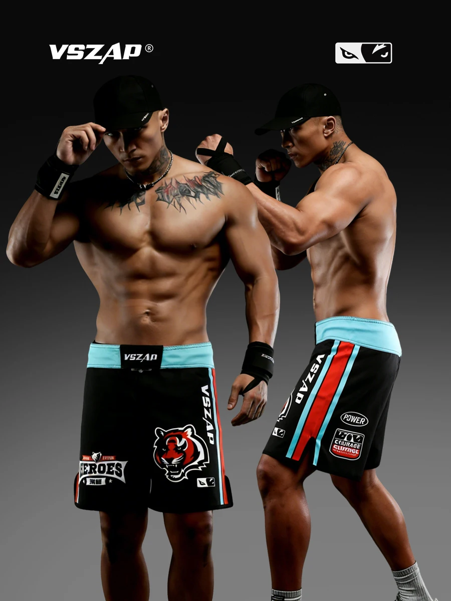 VSZAP sports and leisure bottoms, quick drying tiger Thai boxing, MMA tiger gym, boxing gym, training shorts