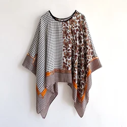 2024 Poncho Pullover Shawl Sun Protection Scarf New Versatile Scarf Paired With Women's Loose Summer Sunscreen Leisure Clothing