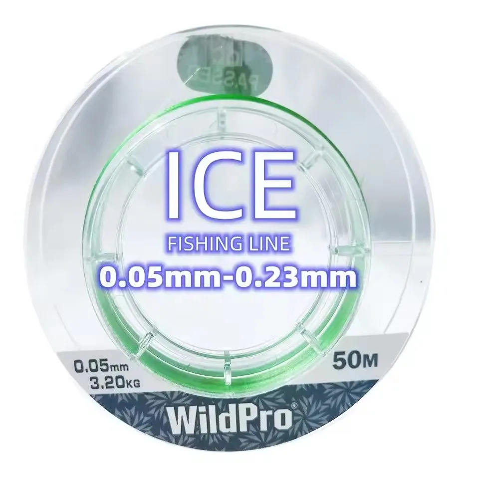 50m Ice Fishing Line 4 Braided Zero Memory Tiny Diameter High Strength Very Sensitive Winter Fishing Goods