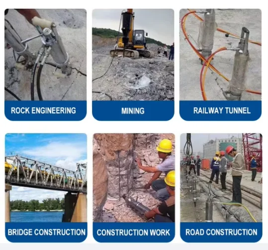 

Customized Hot Selling Rock Splitting Machine Hydraulic Rock Demolition Splitter Stone Cracking Hard Rock Splitter Equipment